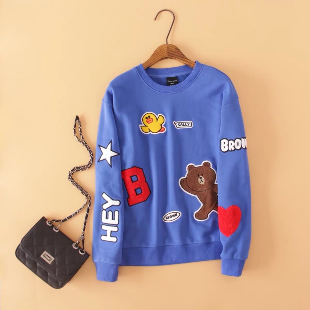 Korean blue sweater